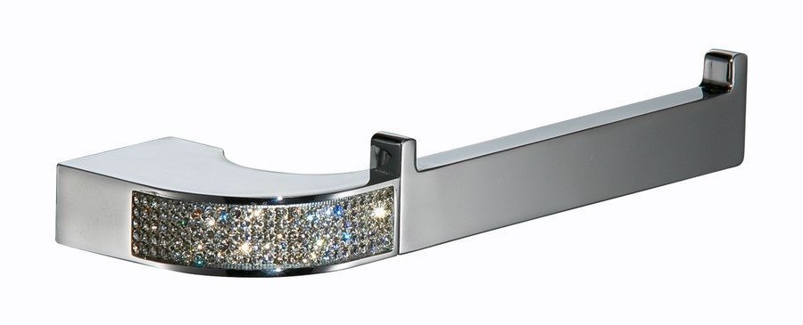 Toallero de bidé con swarovski. Cristales de swarovski en toallero.