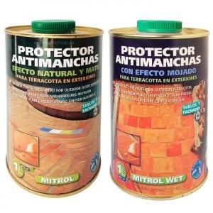 Protector antimanchas para barro cocido. Producto protector de terracotta