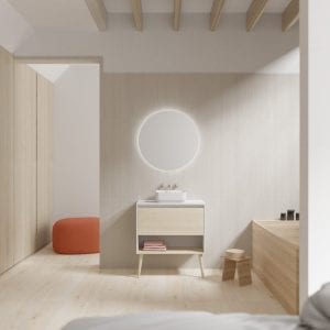Muebles de baño nórdicos Amizuva en Valladolid