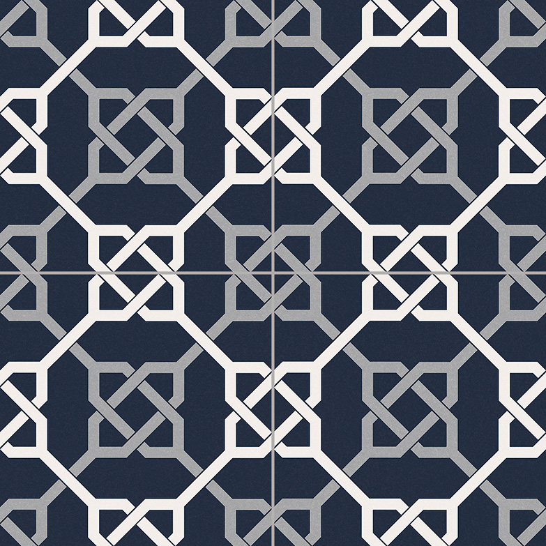 33.15x33.15 - Nautical Blue Porcelain