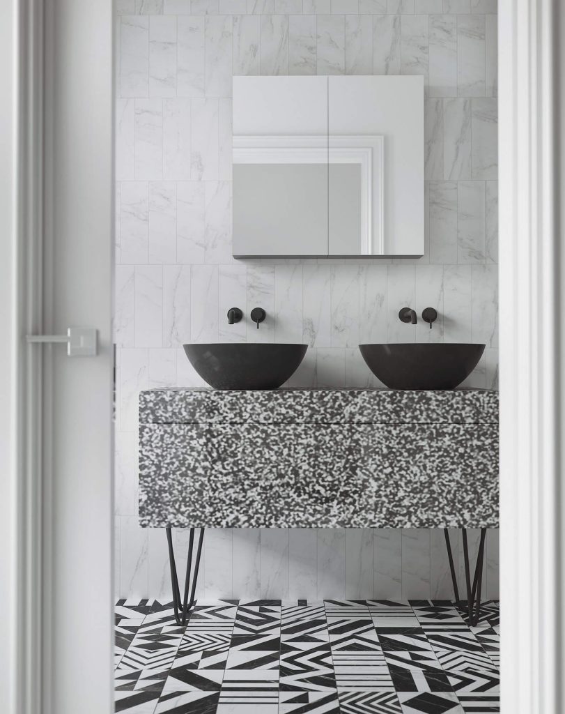 33.15x33.15 Brick Velvet White - Image 2