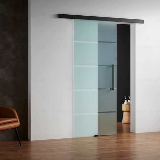 8mm Tempered Glass Sliding Door + Bar/Guide Kit: High Durability - Image 2