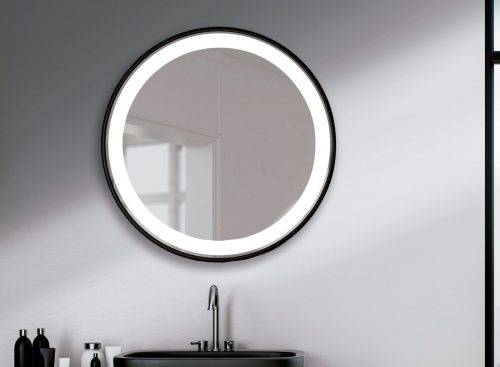 compra online espejo de baño con luz led circulo valladolid cerámica sánchez