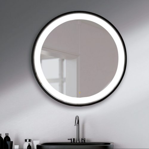 compra online espejo de baño con luz led circulo valladolid cerámica sánchez