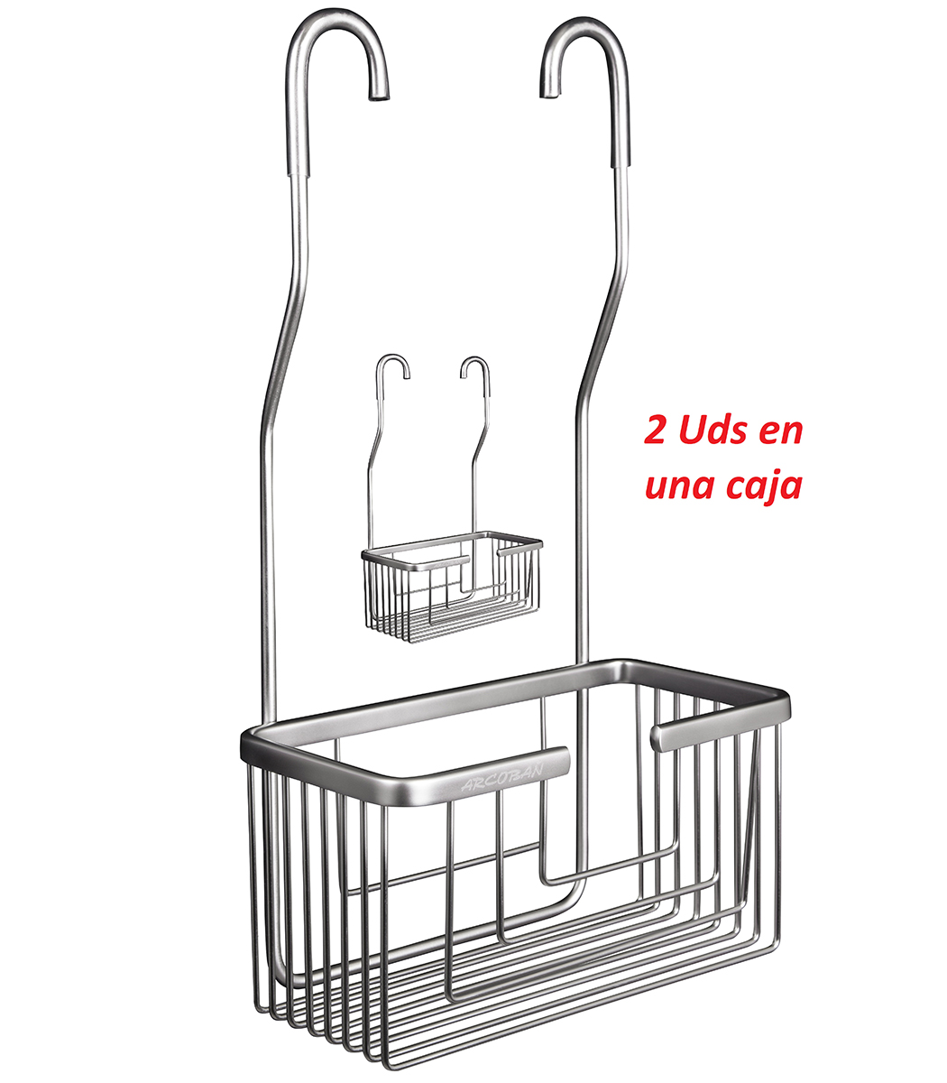 Lote 2 Cestas Para Duchas, Sobre Griferia, Con Superficie Antical