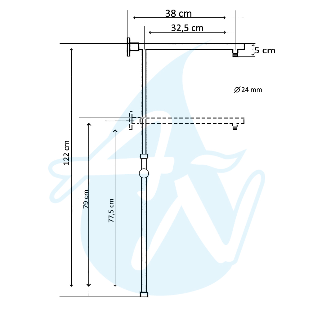 North6 Shower Column With Capricorn Thermostatic - Image 2
