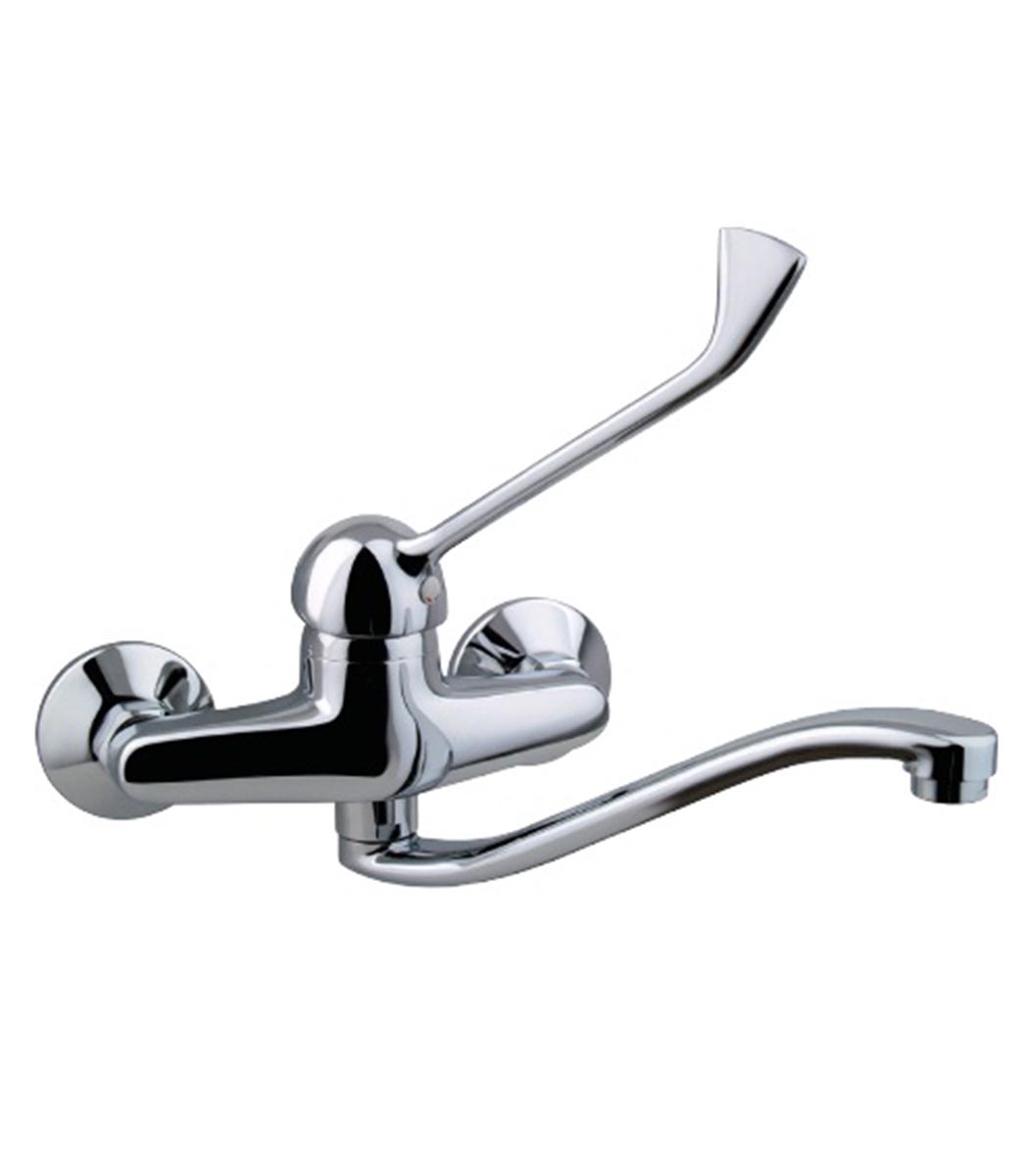 Single-Lever Mixer With Low Gerontological Spout