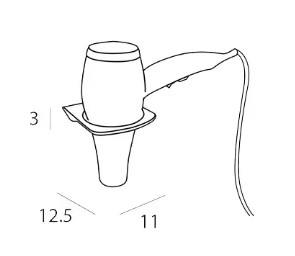 Luxor Chrome-Hairdryer Holder - Image 2