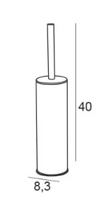 Noa Standing Toilet Brush Holder - Image 2