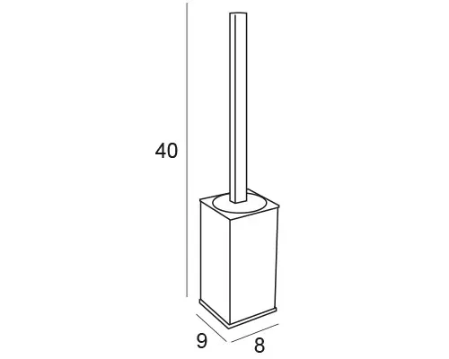 Sintor Wall-Chrome Toilet Brush Holder - Image 2