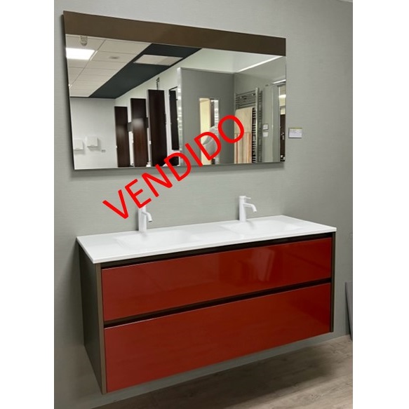 120 CM BATHROOM SET 2 LACQUER DRAWERS 2 COLORS