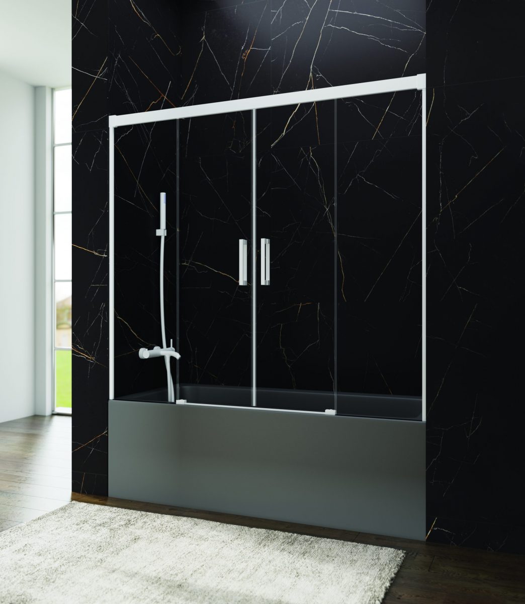 MAMPARA DE BAÑERA BASIC SPAZIO 2 FIJOS + 2 CORREDERAS - Imagen 5