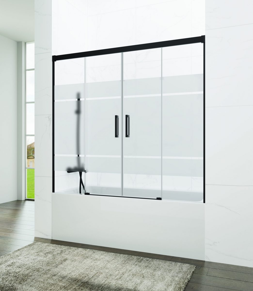 MAMPARA DE BAÑERA BASIC SPAZIO 2 FIJOS + 2 CORREDERAS - Imagen 4