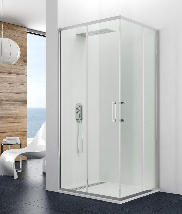 MAMPARA DE DUCHA PRESTIGE ANGULAR AL VERTICE ( 1 LADO )