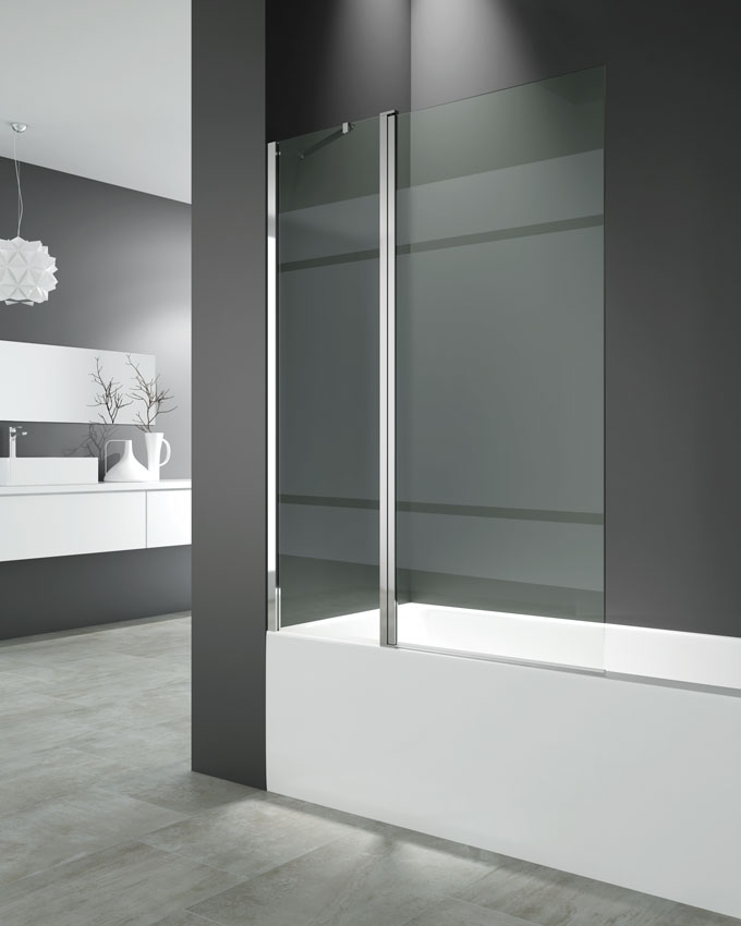 BATHTUB SCREEN OPEN 2 FIXED + FOLDING 150×122 - Image 2