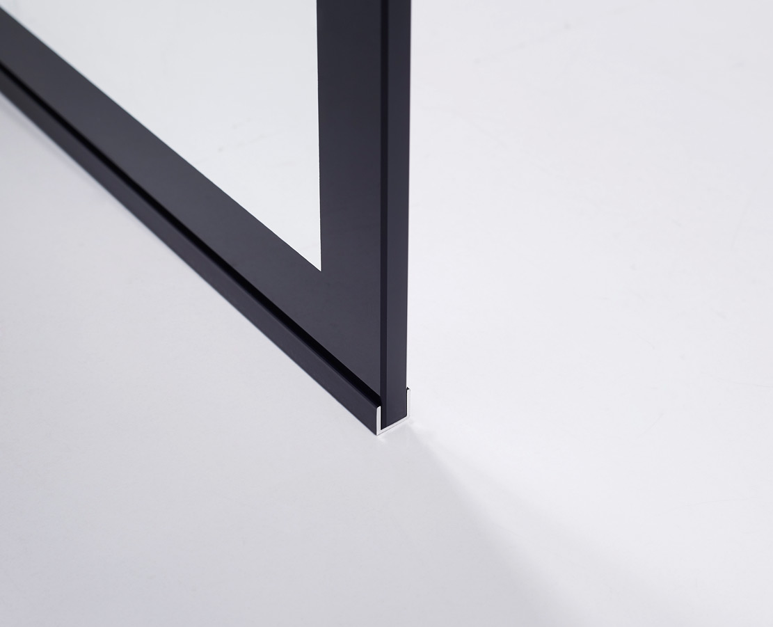SCREEN BLACK CHESS FIXED SHOWER ENCLOSURE - Image 3