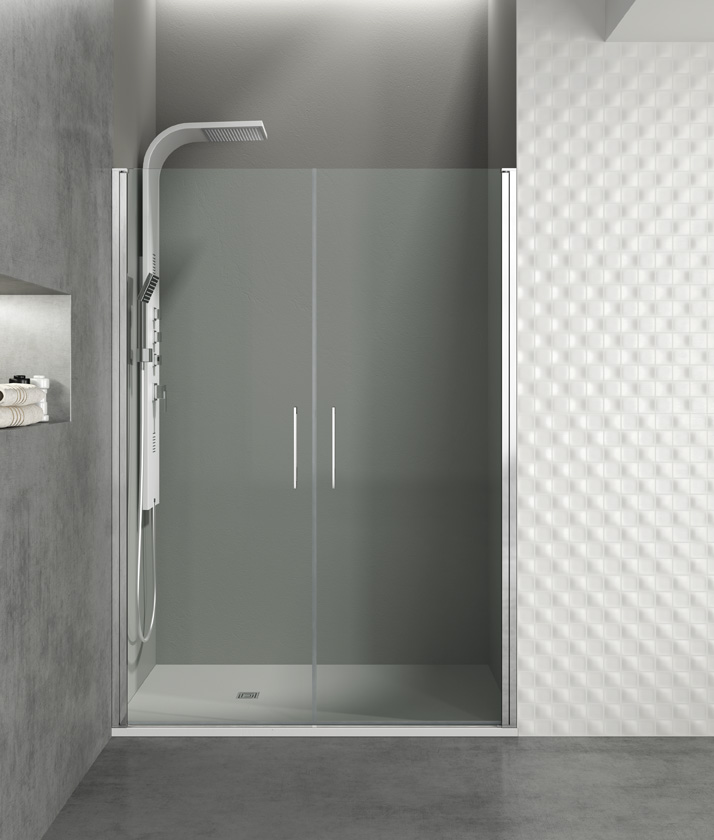 MAMPARA ABATIBLE DE DUCHA OPEN COMBI I 2 PUERTAS ABATIBLES