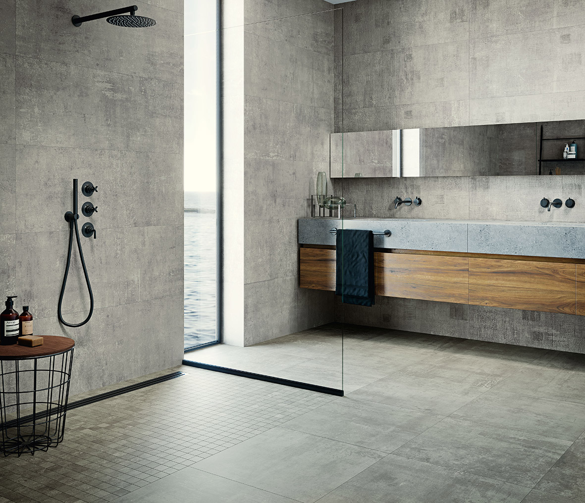 45x90 Brooklyn Grey Natural Rectified 7 mm - Image 2