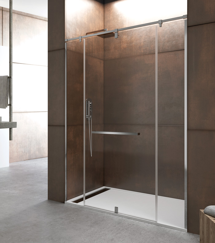 SHOWER SCREEN 360° FIXED + DOOR + FIXED