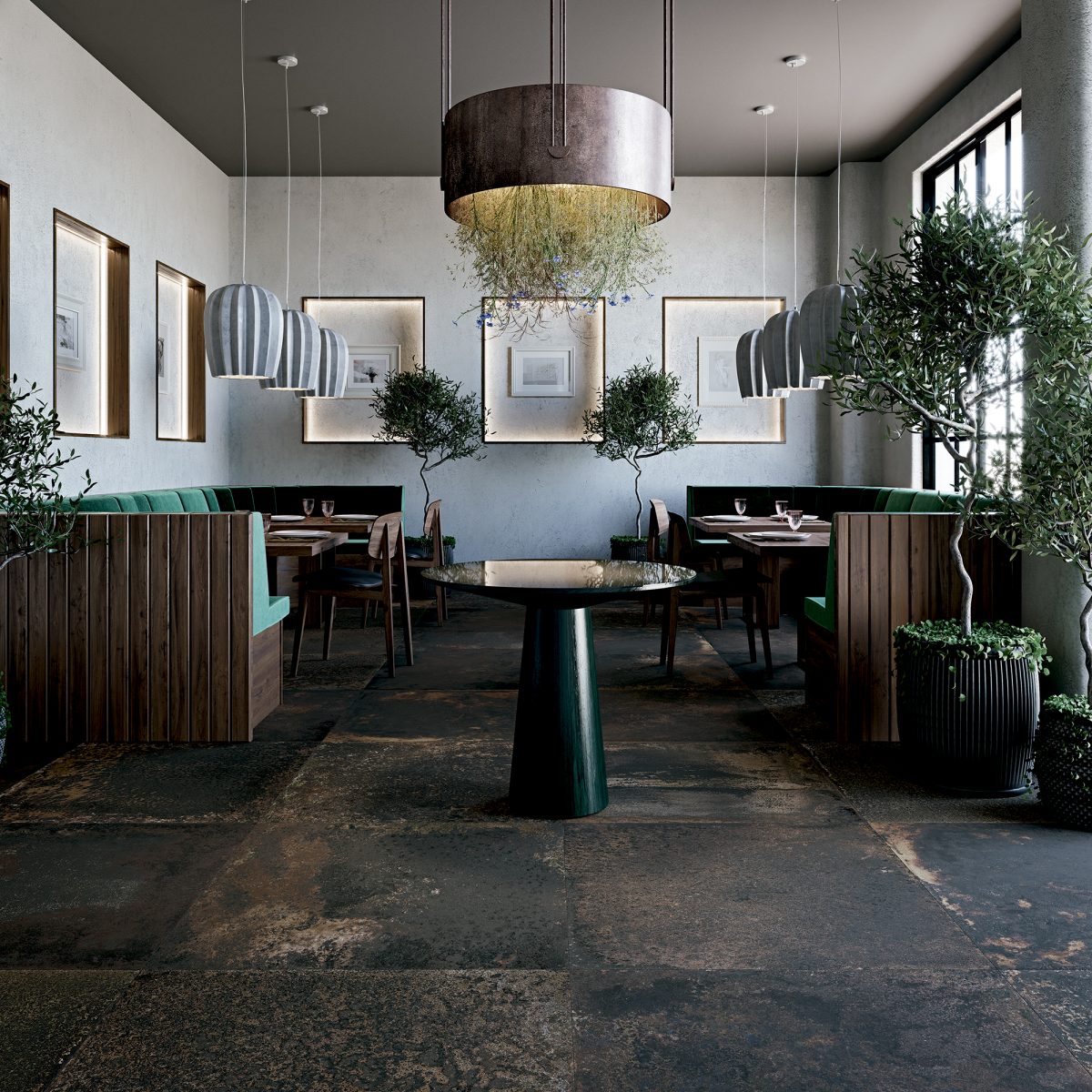 60x60 Corten Graphite Natural Rectified 10 mm - Image 3