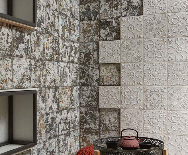 20x20 Aged White Decor Matt Relief Rectified 7 mm - Image 5