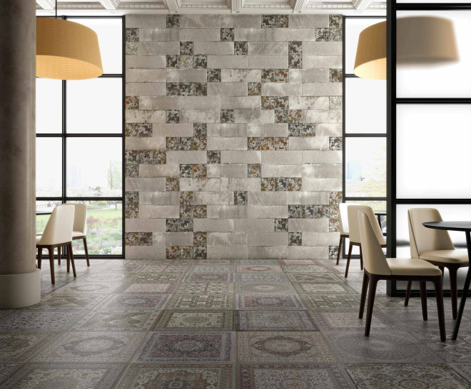 20x20 Aged Dark Decor Matt Relief Rectified 7 mm - Image 4