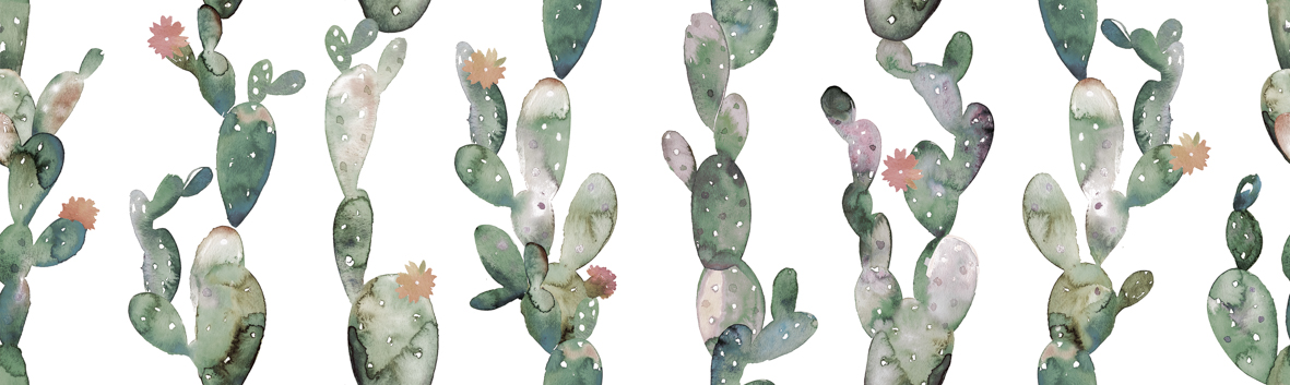 30x100 Glimpse Cactus Ornato Mate Revestimiento 7mm