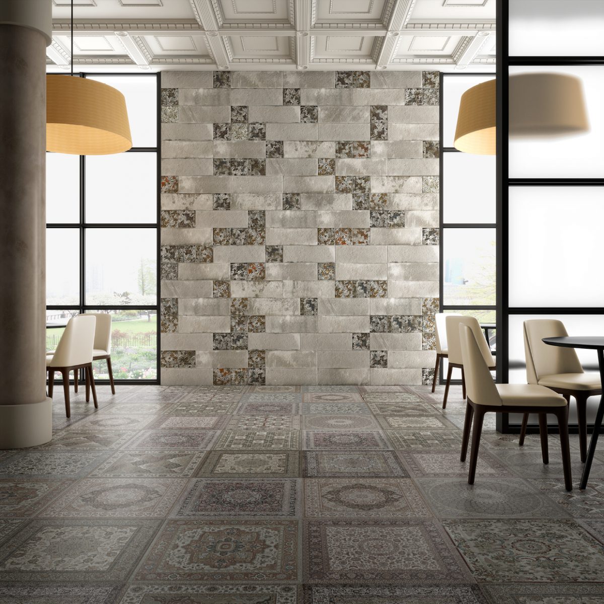 60x60 Kilim Nain Natural Rectificado 7mm - Imagen 3