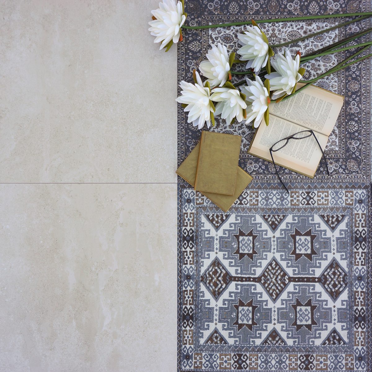 60x60 Kilim Nain Natural Rectificado 7mm - Imagen 4