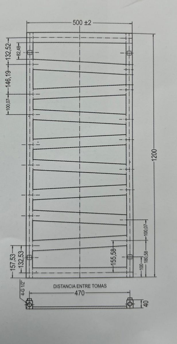 TOWEL RAIL RADIATOR BLACK OR WHITE UNEVEN DESIGN FOR BATHROOMS - Image 3