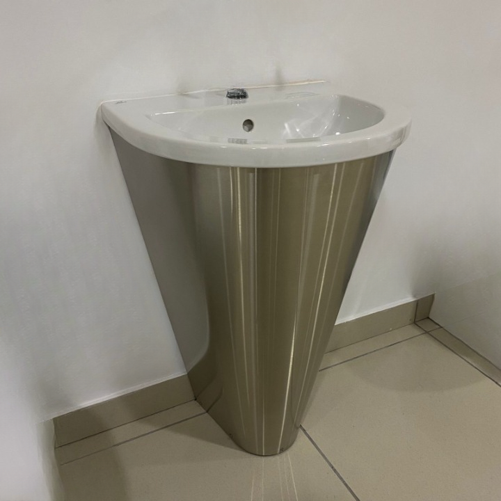 PHILOSOPHY 55 CM WASHBASIN WITH STAINLESS STEEL COATING - Image 2