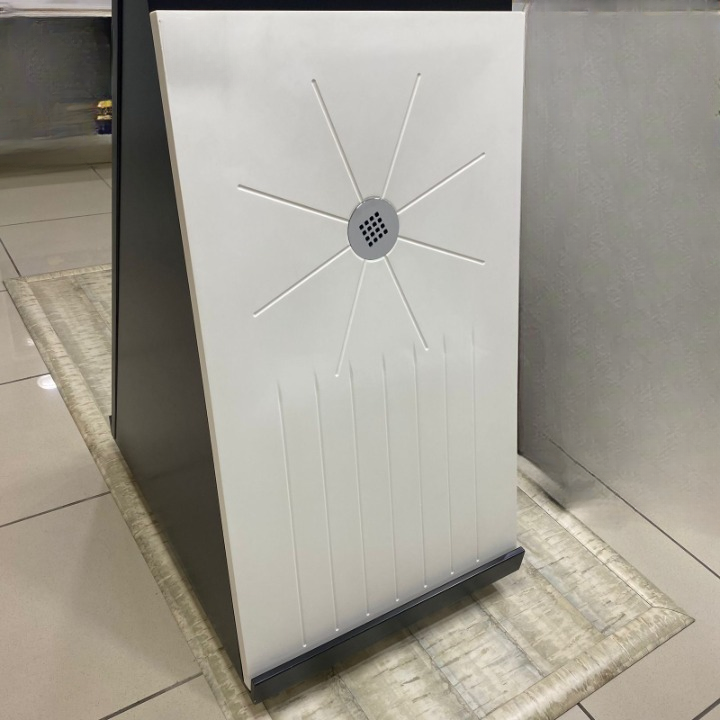 CASPIO SHOWER TRAY 120x70 CM WHITE WITH STRIAE + DRYING AREA - Image 2