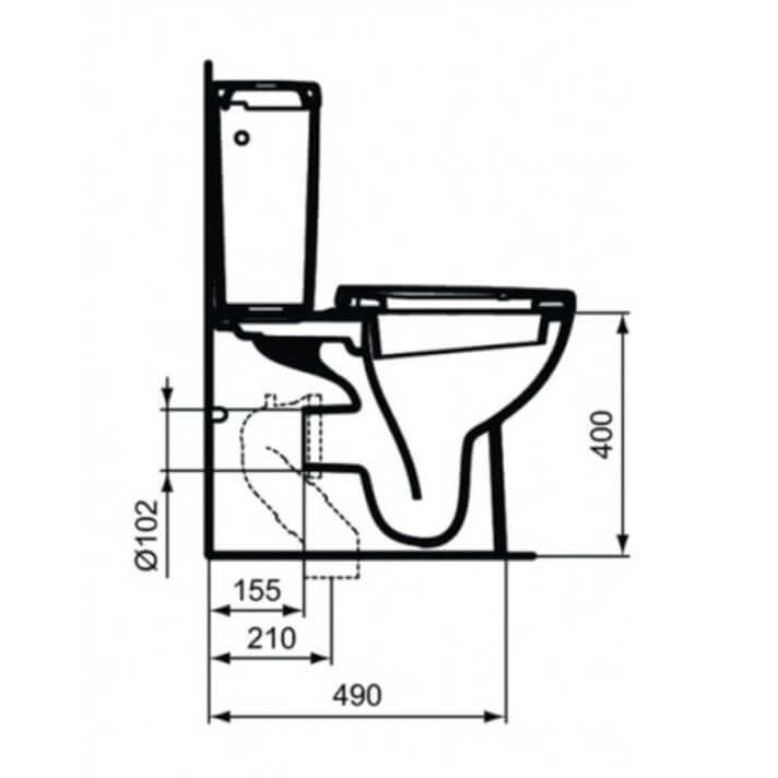 TOILET TEMPO S/DUAL + CISTERN A/LOWER + LID - Image 6