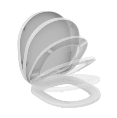 CONNECT WHITE SEAT AND COVER WITH CUSHIONED CLOSURE. STANDARD IDEAL - Image 2