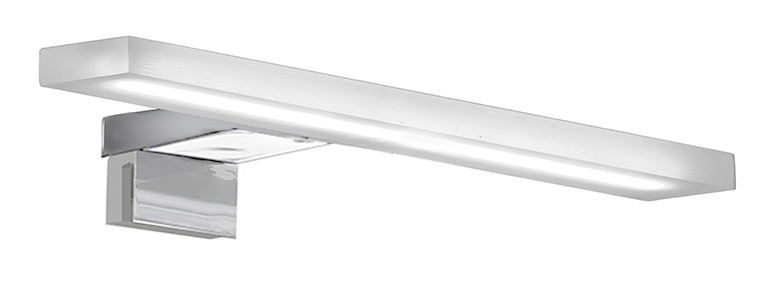Wall Lamp Chrome Led for Bathroom, Installation on mirror or board 30 cm x 12 cm x 4 cm / 800lm -5500 k - 10 w