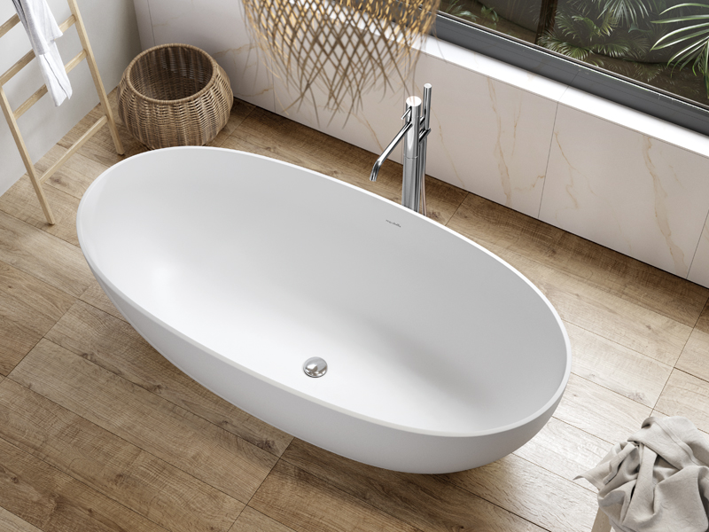 Bañera Exenta Blanca 170*81*53 Cm Lech - Imagen 3