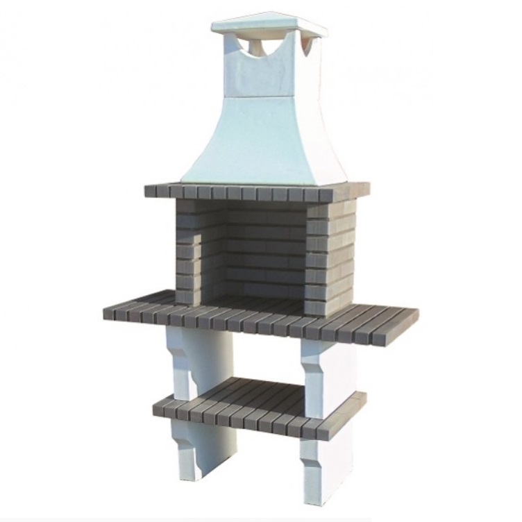 Gray Barbecue Several Shelves