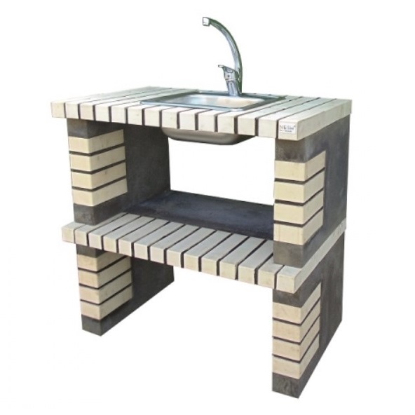 Larck Bench 85*54*86 cm with Sink + Faucet