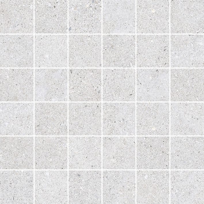 30x30 Sassi White Mosaic