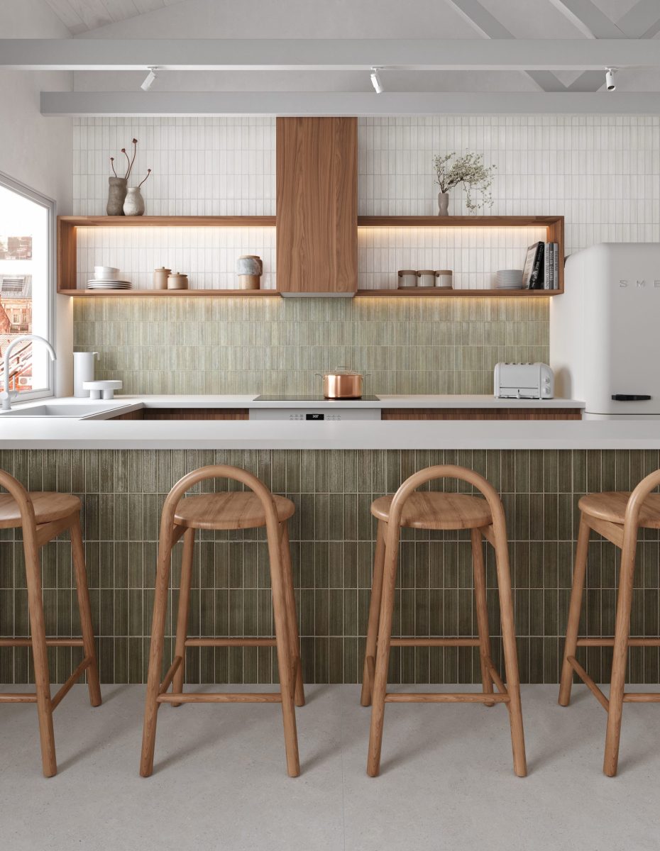 32x62,5 Deco Kirei Olive Porcelánico - Imagen 6