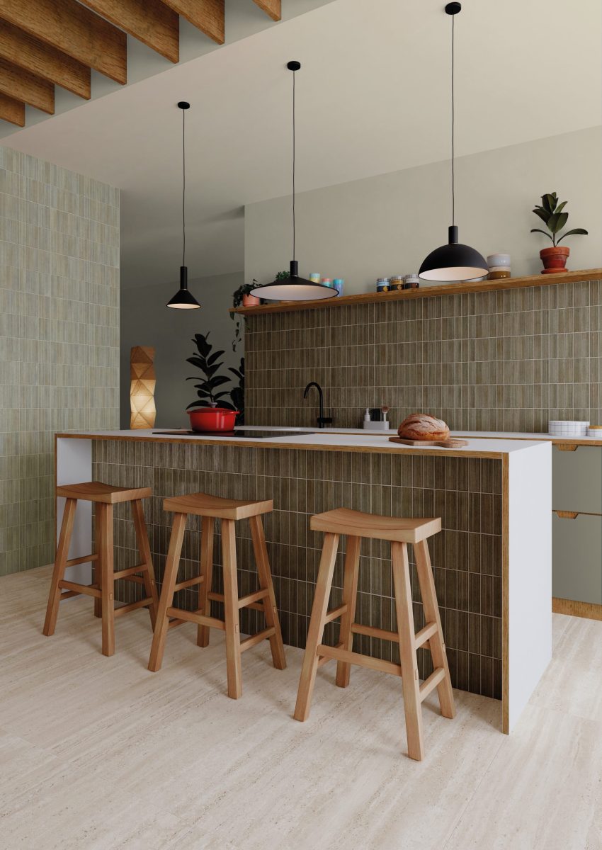 32x62,5 Deco Kirei Olive Porcelánico - Imagen 4