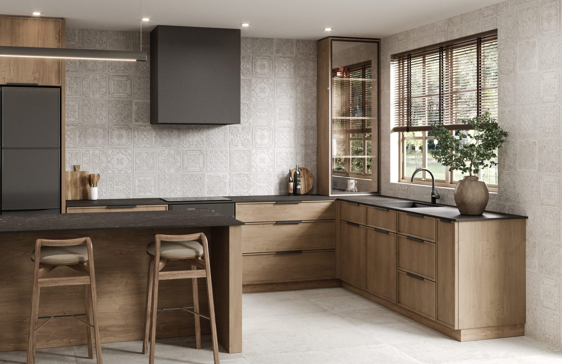 60X60 Vienna 10 mm White Taco Natural Porcelain (copia) (copia) - Image 3