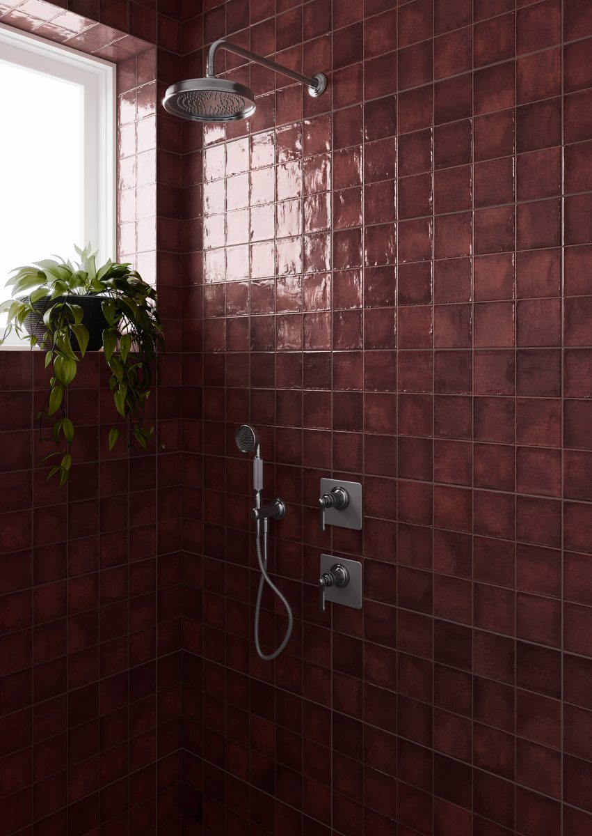 32x62,5 Deco Amaris Plus Burdeos Porcelánico - Imagen 4