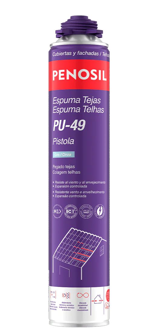 Espuma Poliuretano PU-49 Teja Para Pistola Gris.